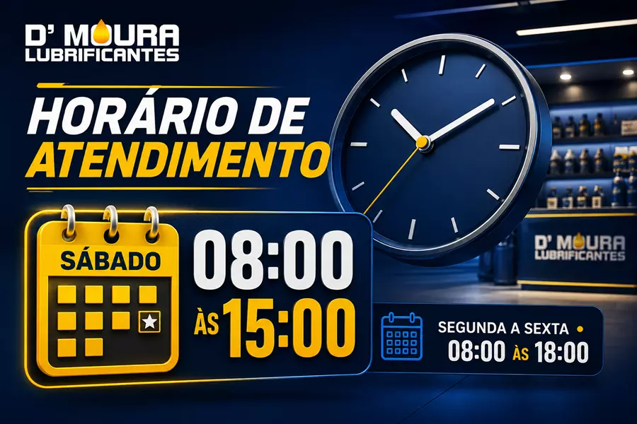 D’Moura Lubrificantes atende aos sábados até as 15h em Londrina
